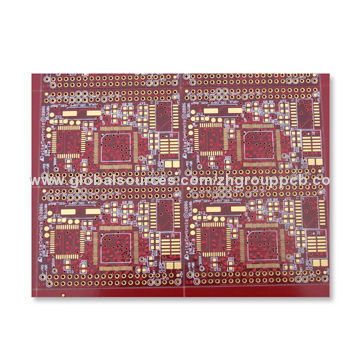 6 layers PCB with red mask